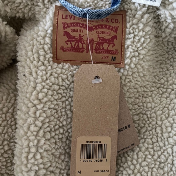 Levi denim/sherpa jacket - Picture 3 of 3